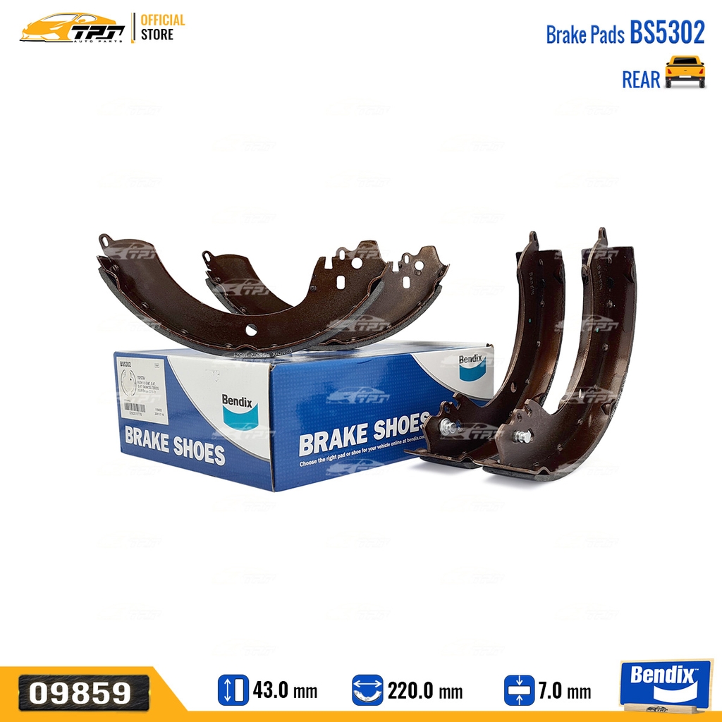 BS5302 Bố Thắng - Guốc Phanh SAU Toyota RUSH Bendix - USA