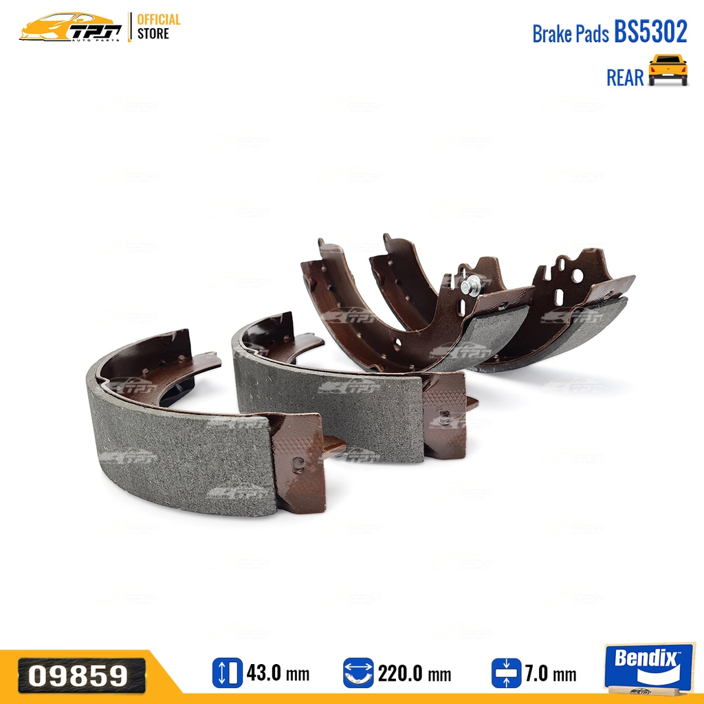 BS5302 Bố Thắng - Guốc Phanh SAU Toyota RUSH Bendix - USA