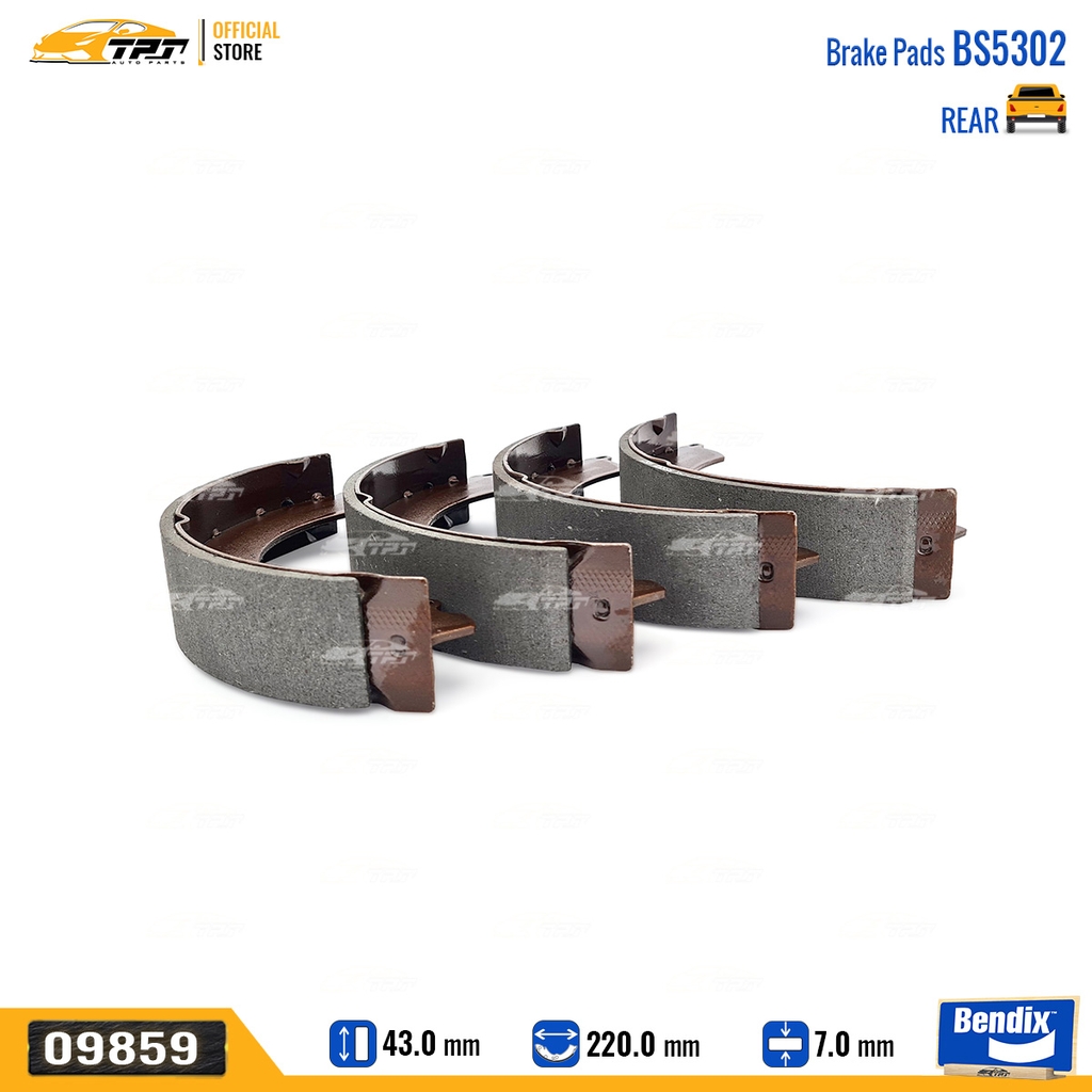 BS5302 Bố Thắng - Guốc Phanh SAU Toyota RUSH Bendix - USA