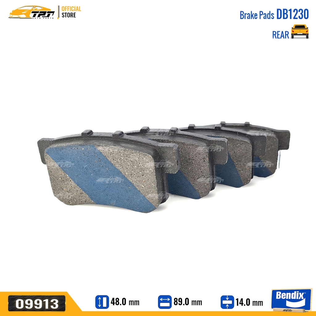 DB1230GCT Bố Thắng - Má Phanh SAU Honda CIVIC 16- Bendix - USA