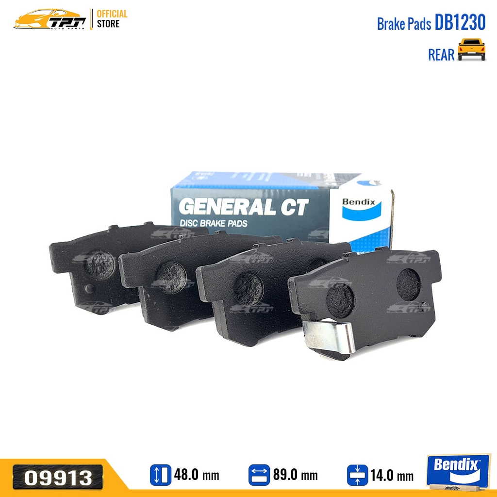 DB1230GCT Bố Thắng - Má Phanh SAU Honda CIVIC 16- Bendix - USA