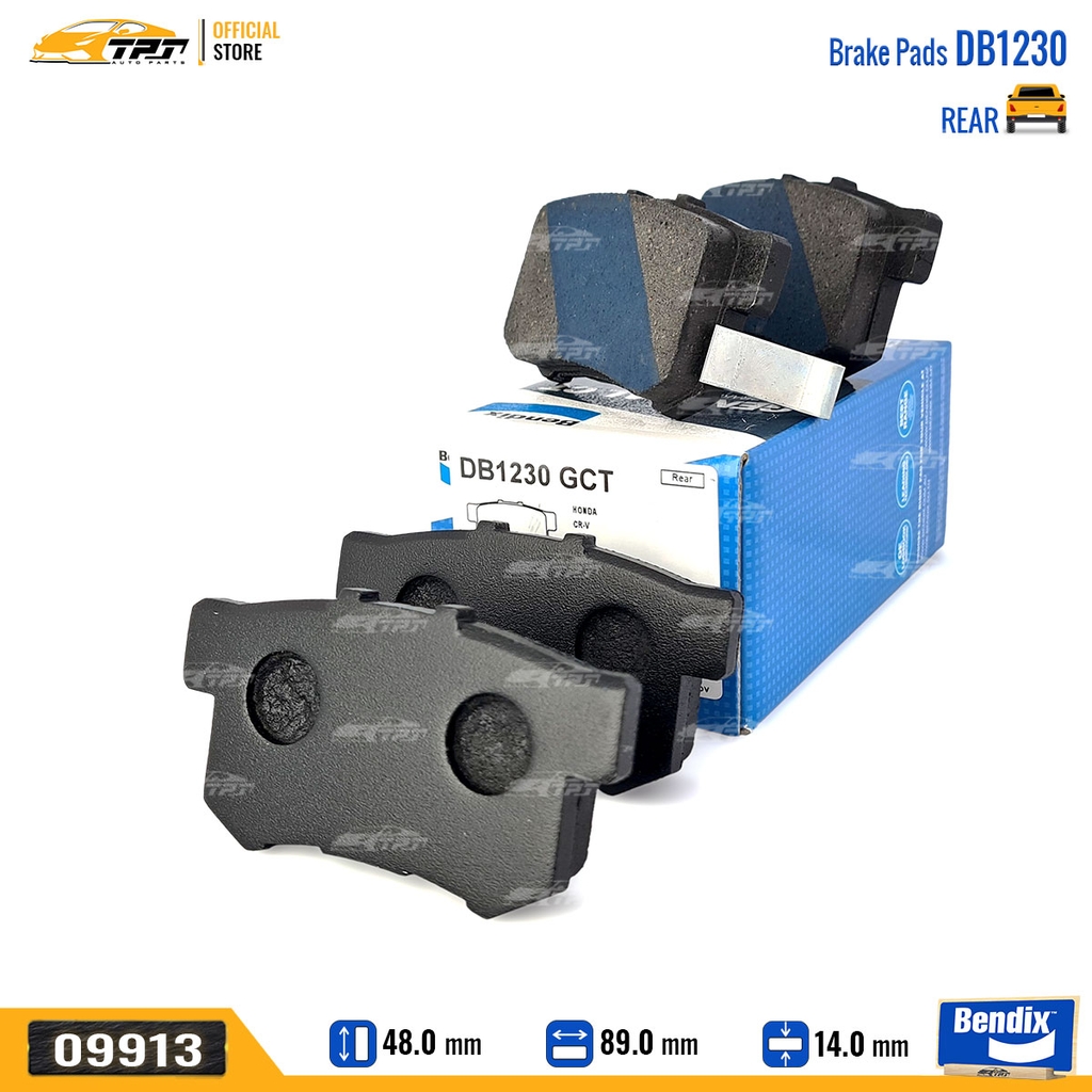 DB1230GCT Bố Thắng - Má Phanh SAU Honda CIVIC 16- Bendix - USA