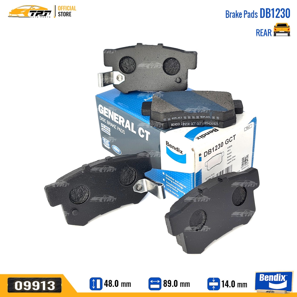 DB1230GCT Bố Thắng - Má Phanh SAU Honda CIVIC 16- Bendix - USA