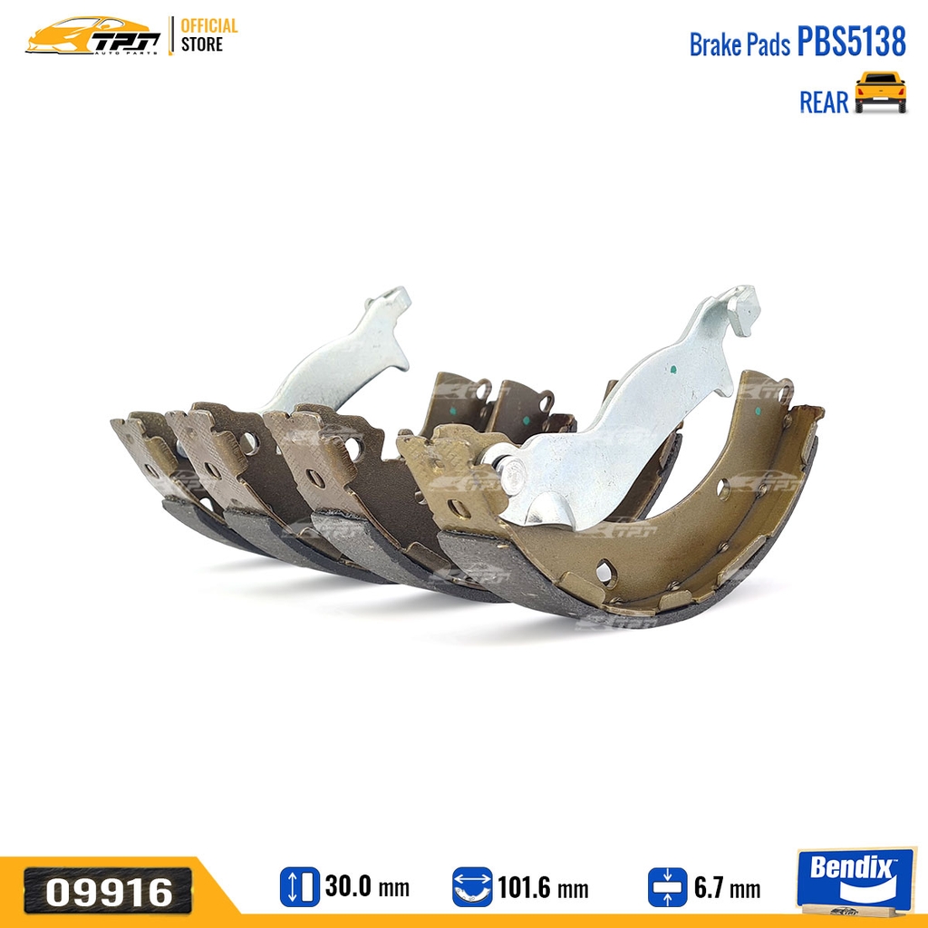 PBS5138 Bố Thắng - Guốc Phanh SAU Hyundai GRAND I10 14- Bendix - USA