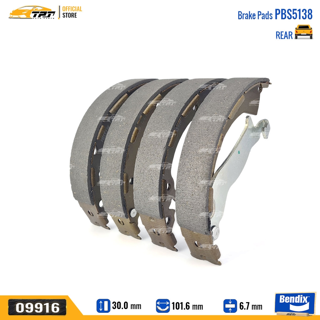 PBS5138 Bố Thắng - Guốc Phanh SAU Hyundai GRAND I10 14- Bendix - USA