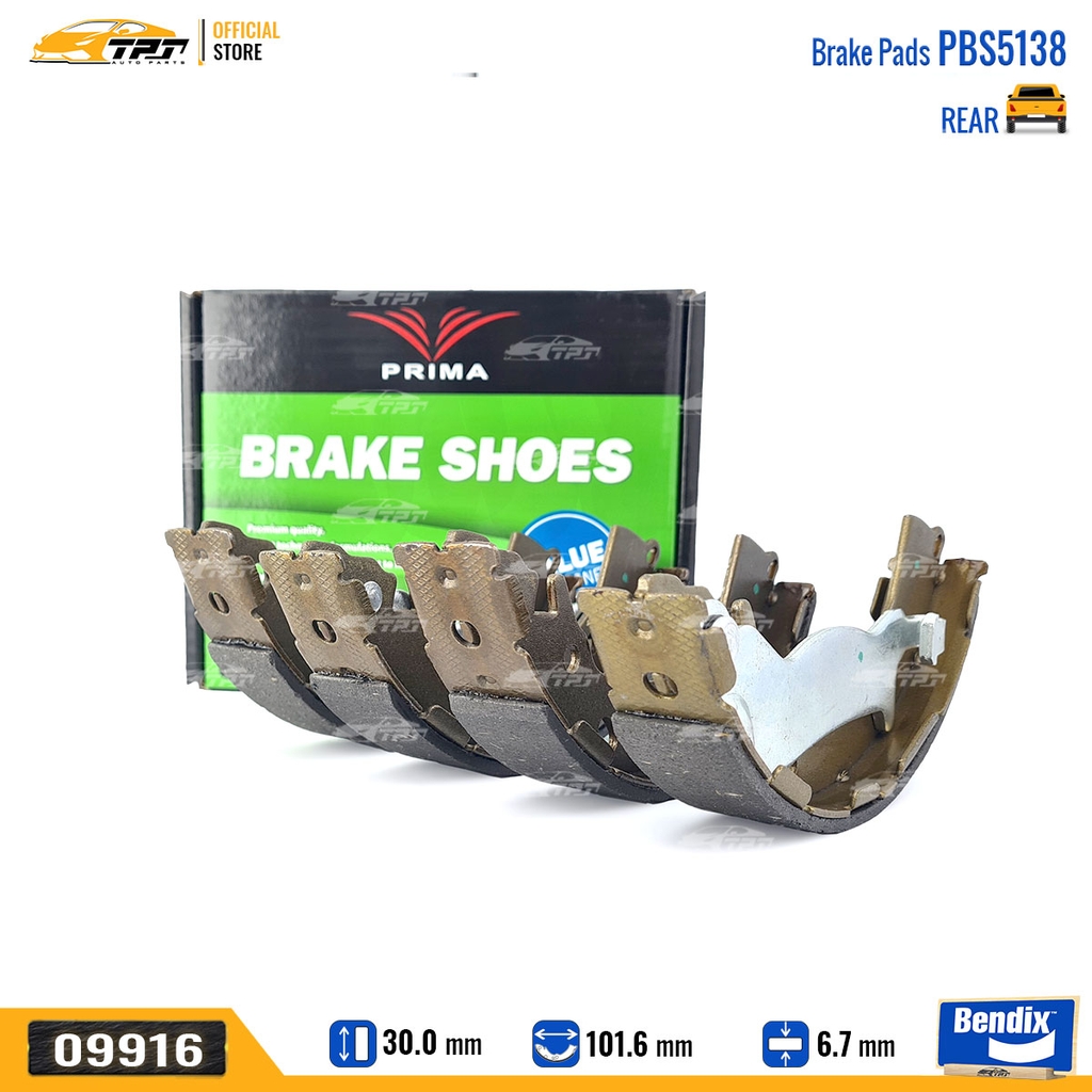 PBS5138 Bố Thắng - Guốc Phanh SAU Hyundai GRAND I10 14- Bendix - USA