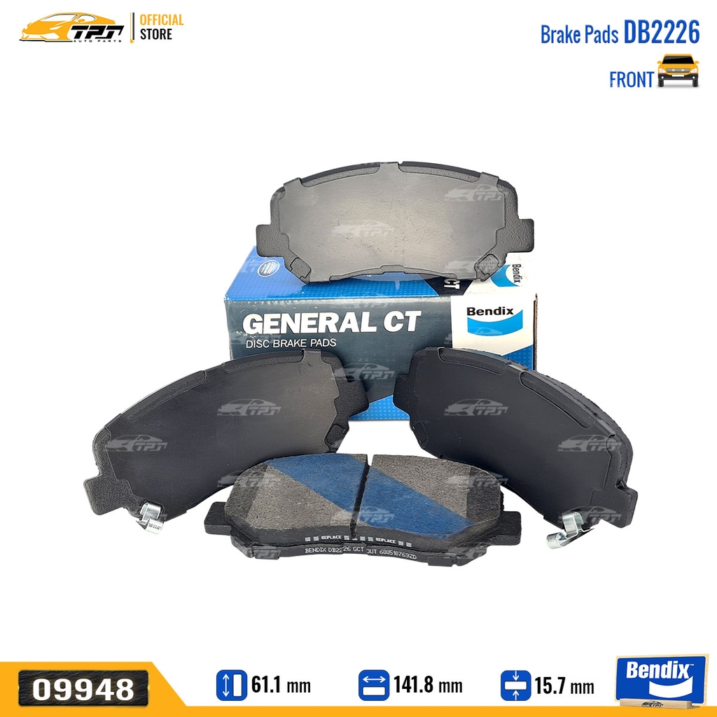 DB2226GCT Bố Thắng - Má Phanh TRƯỚC Mazda CX5 12- Bendix - USA