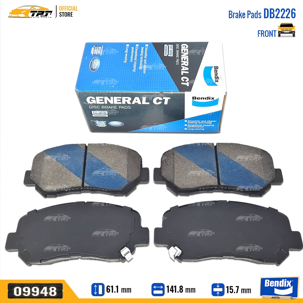 DB2226GCT Bố Thắng - Má Phanh TRƯỚC Mazda CX5 12- Bendix - USA