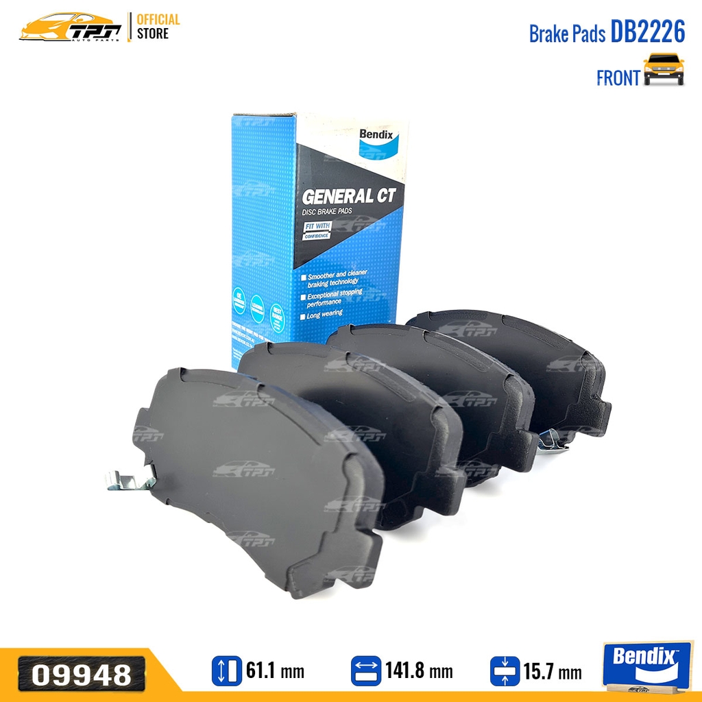 DB2226GCT Bố Thắng - Má Phanh TRƯỚC Mazda CX5 12- Bendix - USA