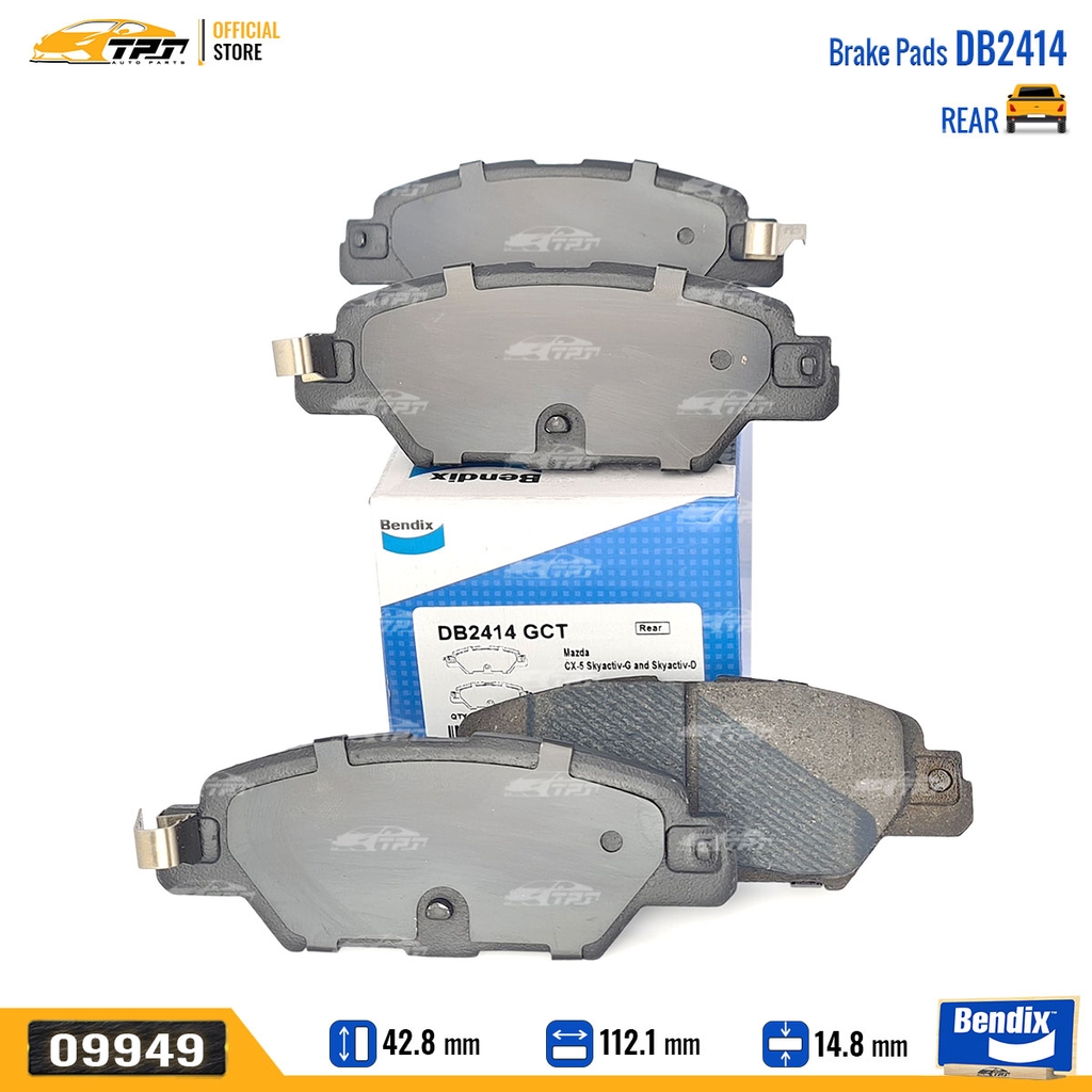 DB2414GCT Bố Thắng - Má Phanh SAU Mazda CX5 17- Bendix - USA