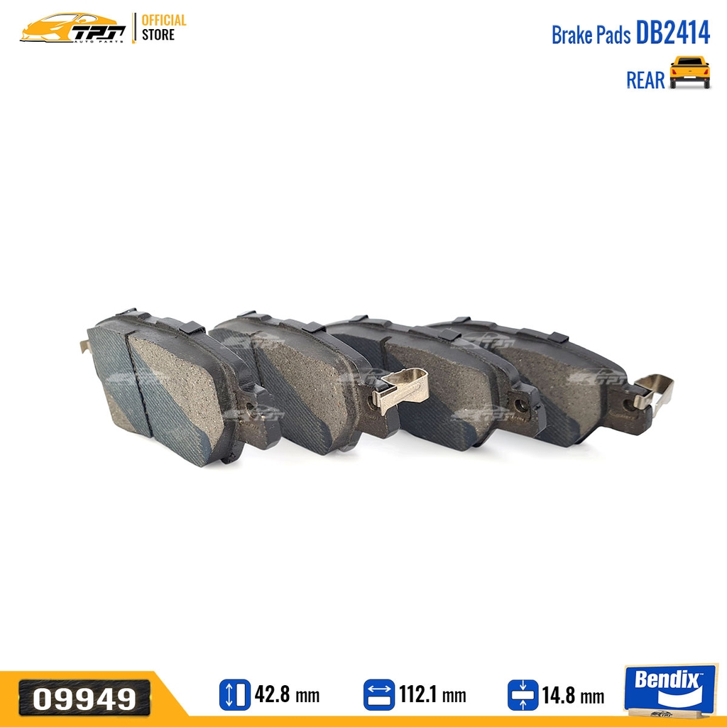 DB2414GCT Bố Thắng - Má Phanh SAU Mazda CX5 17- Bendix - USA