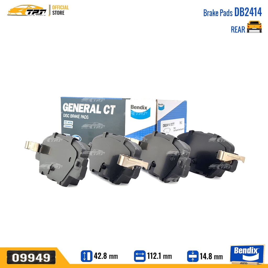 DB2414GCT Bố Thắng - Má Phanh SAU Mazda CX5 17- Bendix - USA