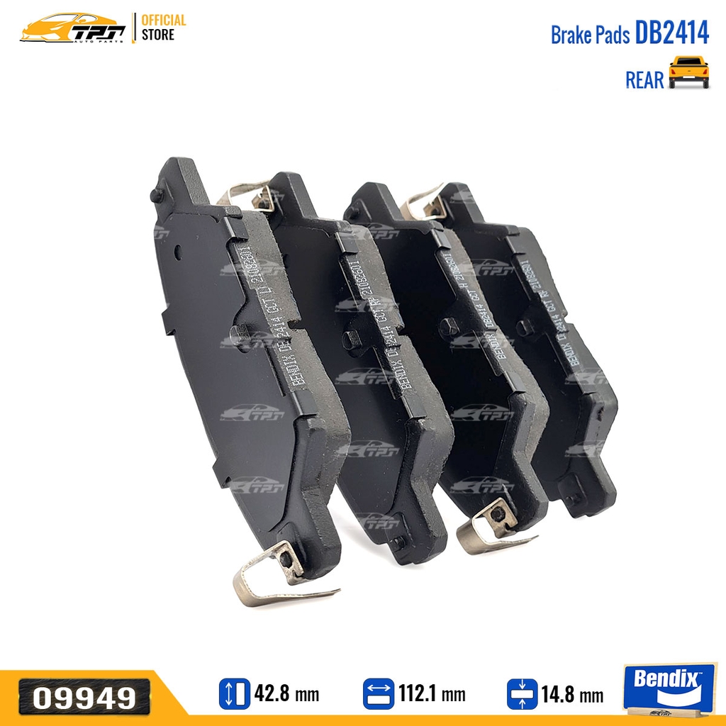 DB2414GCT Bố Thắng - Má Phanh SAU Mazda CX5 17- Bendix - USA