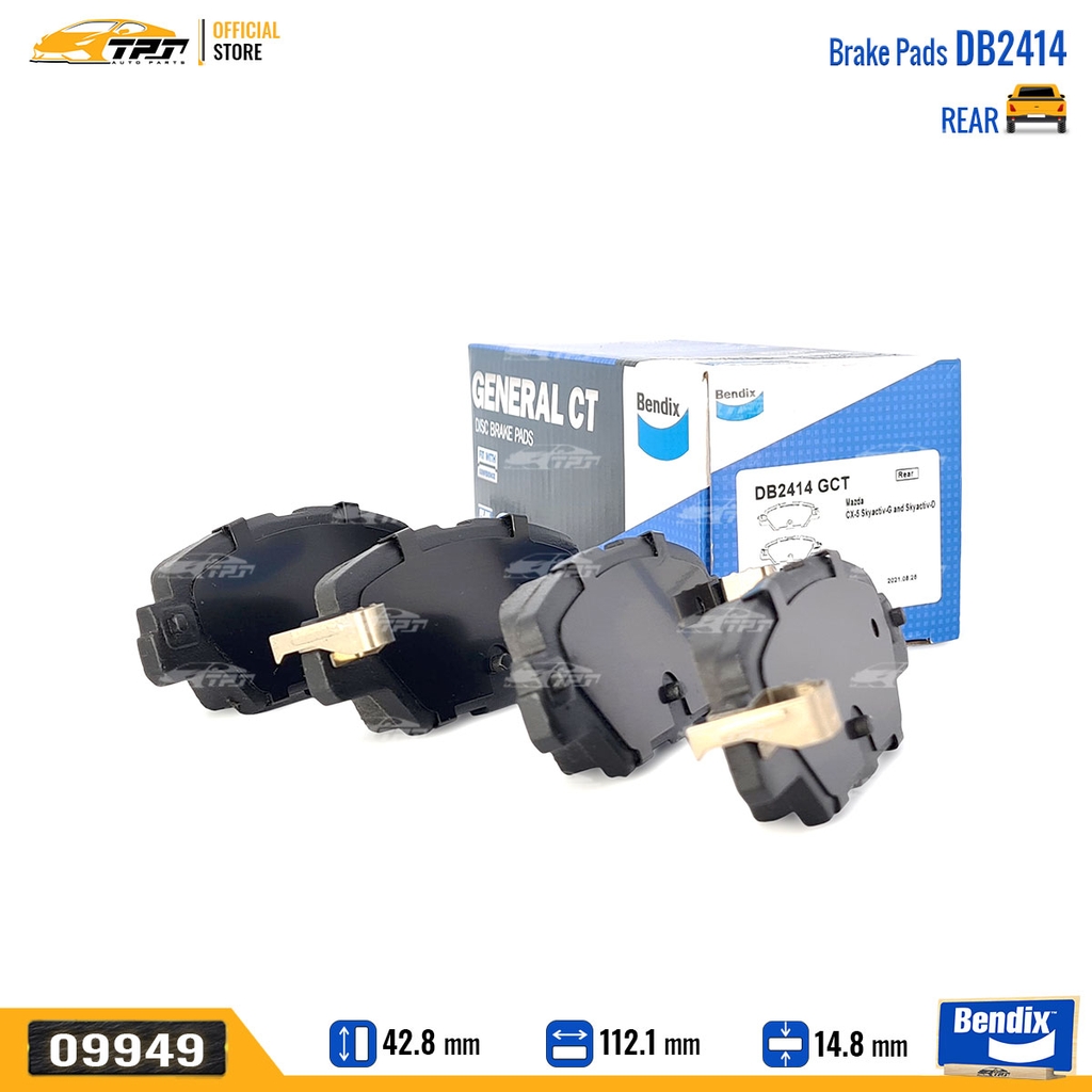 DB2414GCT Bố Thắng - Má Phanh SAU Mazda CX5 17- Bendix - USA