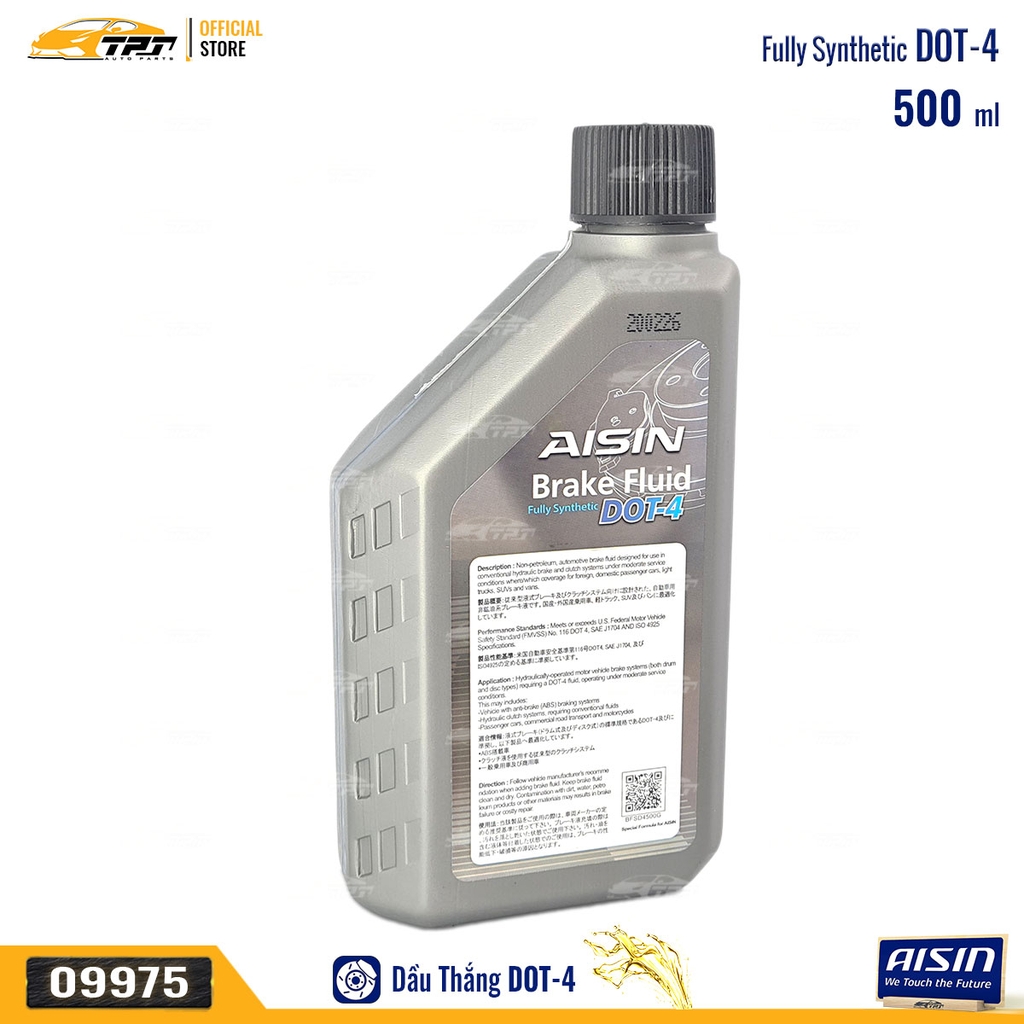 DOT4 Dầu Thắng DOT-4 0.5L AISIN - JAPAN