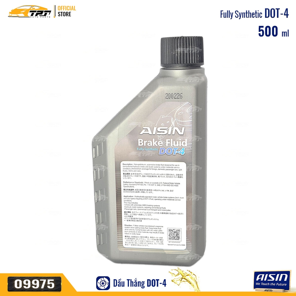 DOT4 Dầu Thắng DOT-4 0.5L AISIN - JAPAN