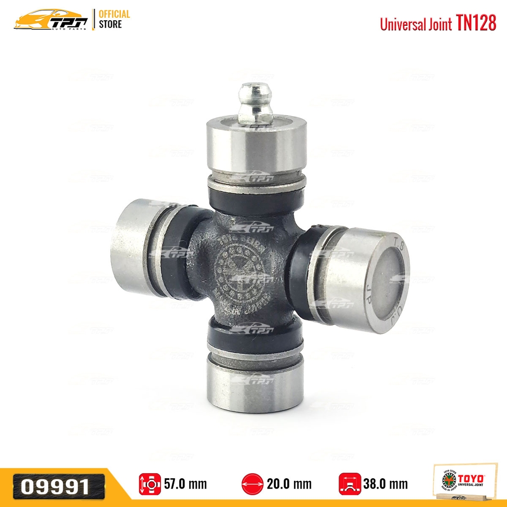 TN128 Bạc Đạn Chữ Thập Asia 500KG - Nissan SUNNY [ 20 x 38 x 57 ] TOYO - Japan