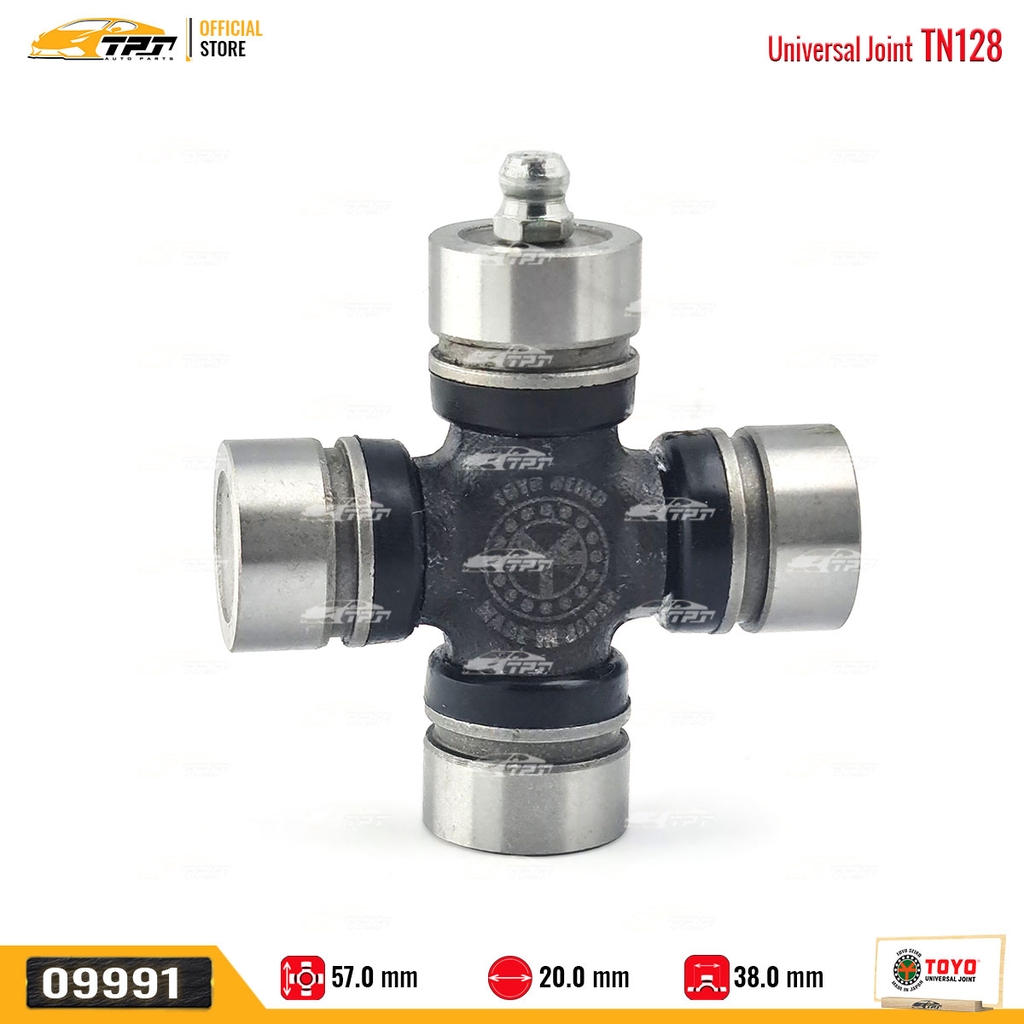 TN128 Bạc Đạn Chữ Thập Asia 500KG - Nissan SUNNY [ 20 x 38 x 57 ] TOYO - Japan