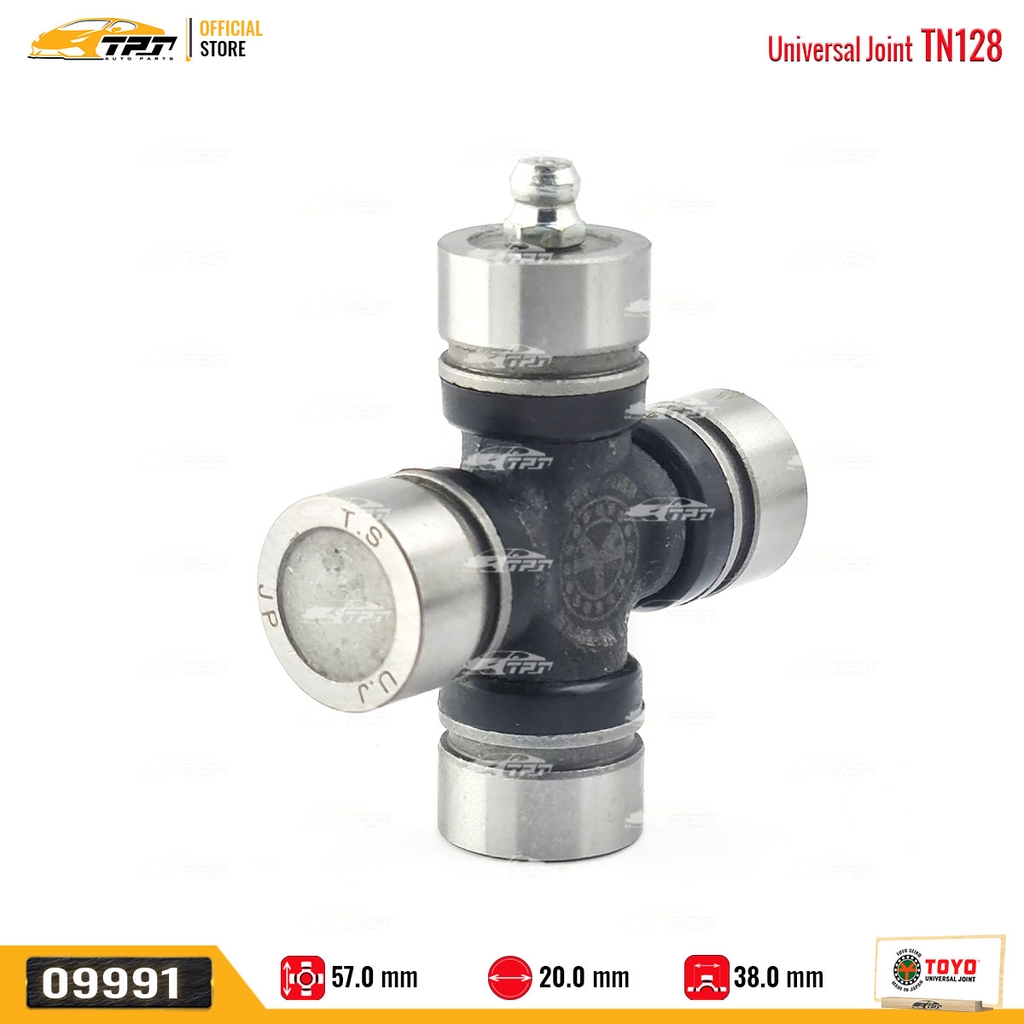 TN128 Bạc Đạn Chữ Thập Asia 500KG - Nissan SUNNY [ 20 x 38 x 57 ] TOYO - Japan