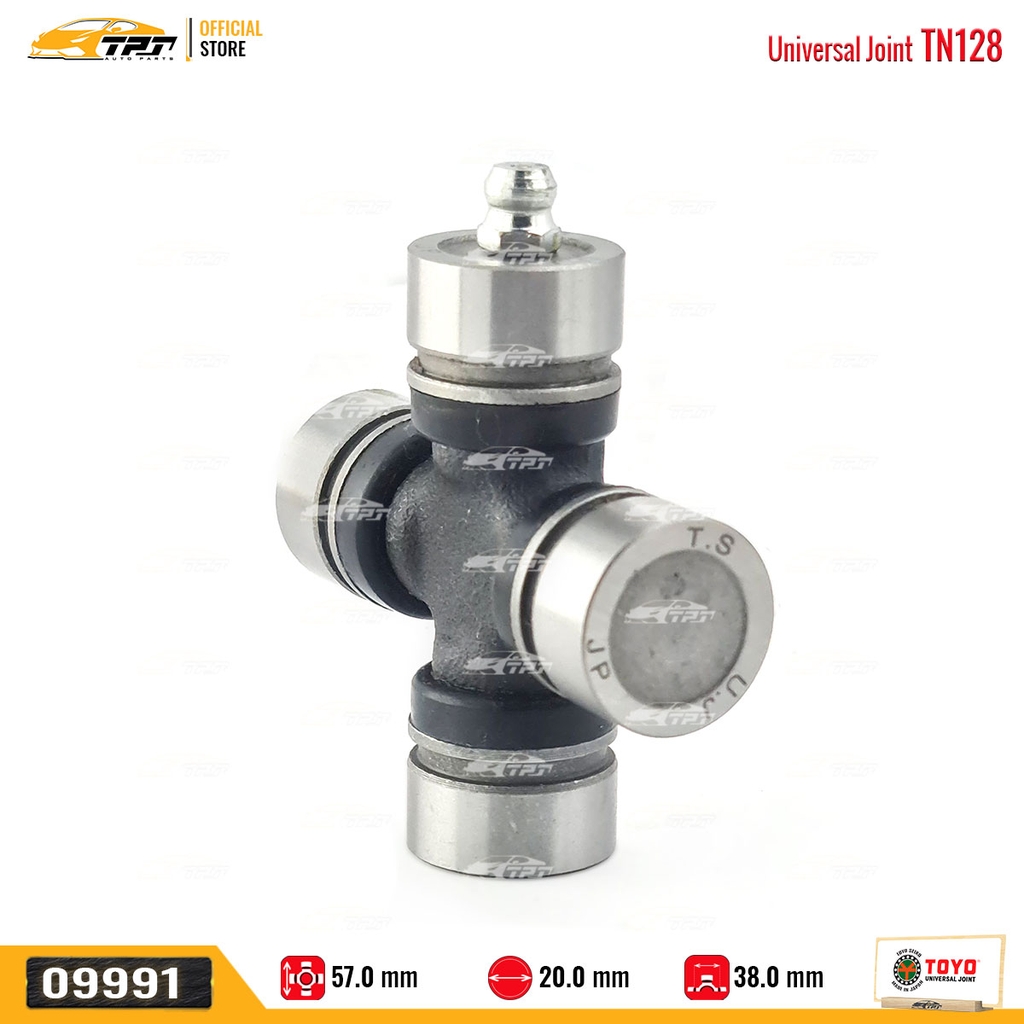 TN128 Bạc Đạn Chữ Thập Asia 500KG - Nissan SUNNY [ 20 x 38 x 57 ] TOYO - Japan