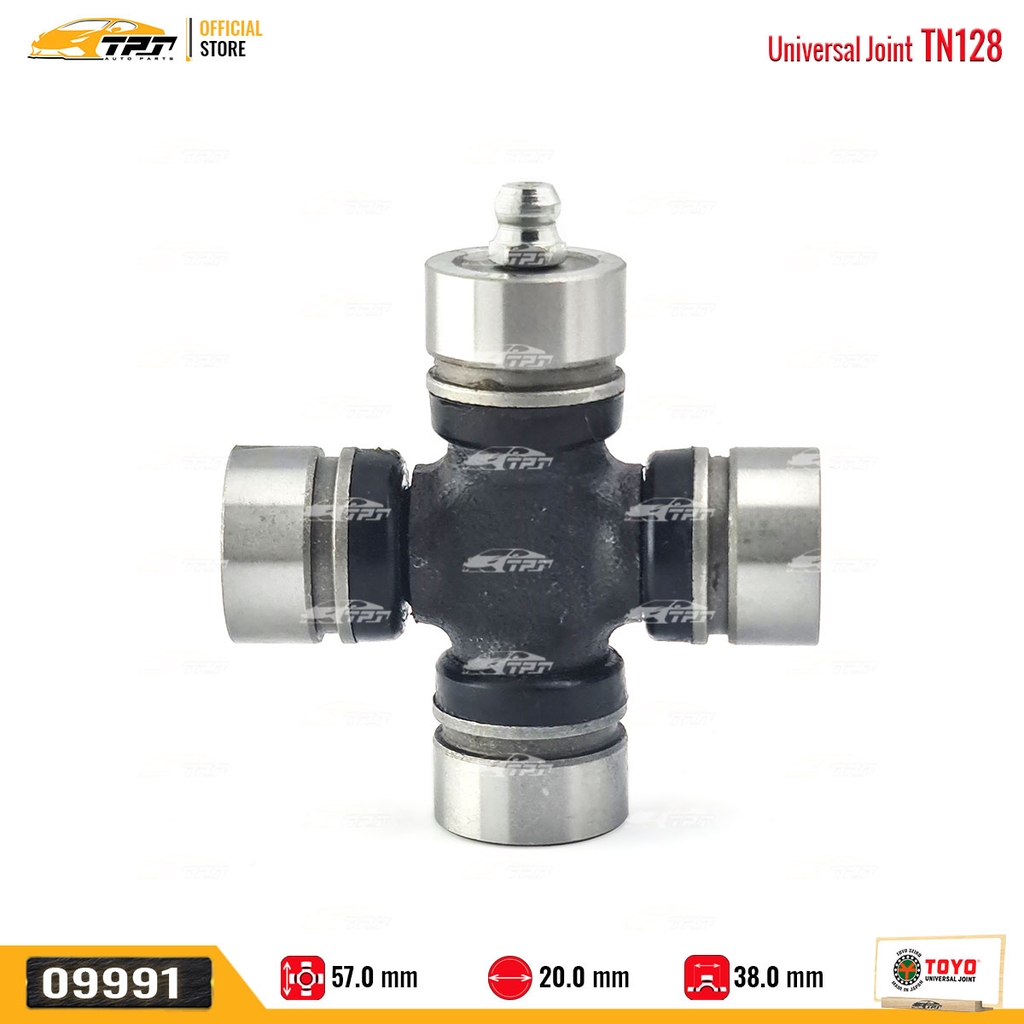 TN128 Bạc Đạn Chữ Thập Asia 500KG - Nissan SUNNY [ 20 x 38 x 57 ] TOYO - Japan