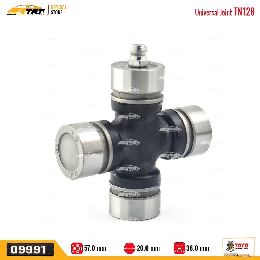 TN128 Bạc Đạn Chữ Thập Asia 500KG - Nissan SUNNY [ 20 x 38 x 57 ] TOYO - Japan