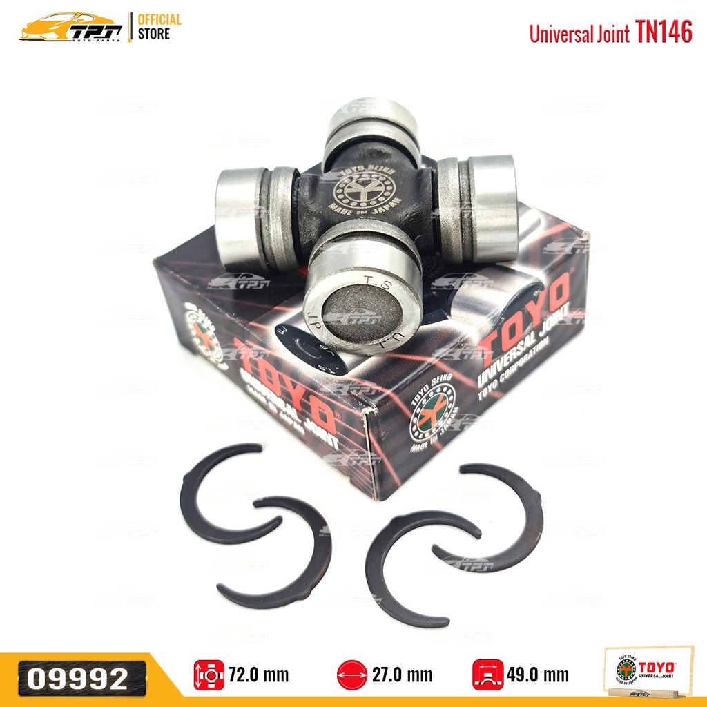 TN146 Bạc Đạn Chữ Thập Nissan NAVARA [ 27 x 49 x 72 ] TOYO - Japan