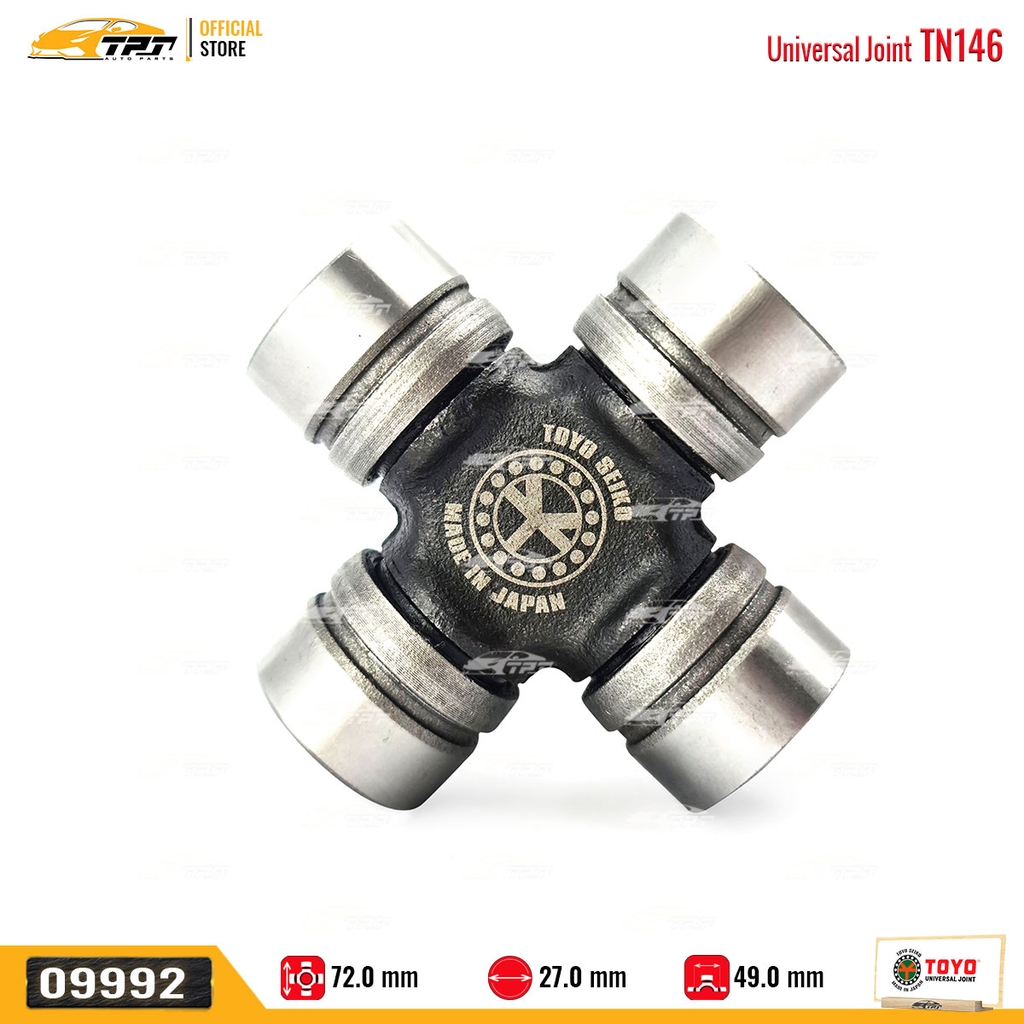 TN146 Bạc Đạn Chữ Thập Nissan NAVARA [ 27 x 49 x 72 ] TOYO - Japan