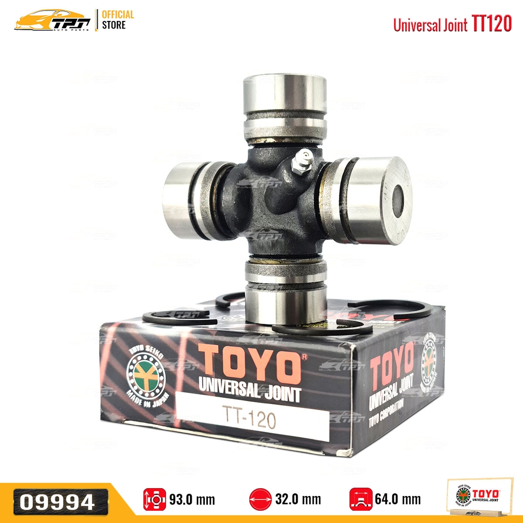 TT120 Bạc Đạn Chữ Thập Toyota LAND CRUISER [ 32 x 64 x 93 ] TOYO - Japan