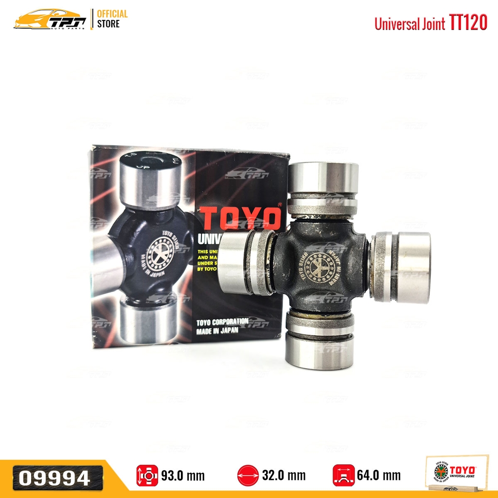 TT120 Bạc Đạn Chữ Thập Toyota LAND CRUISER [ 32 x 64 x 93 ] TOYO - Japan