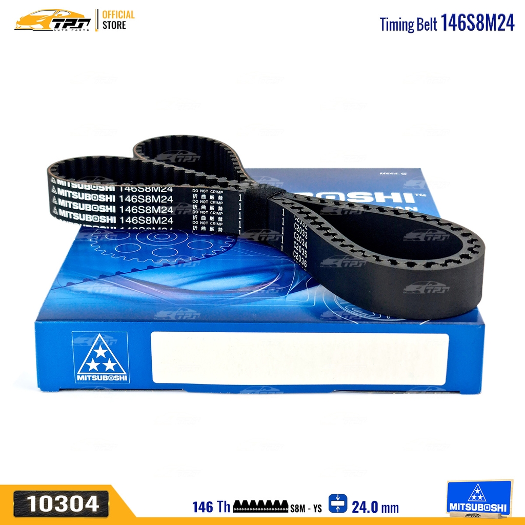 146S8M24 Dây Curoa Cam / Dây Đai Răng Daewoo - Chevrolet Lacetti 1.6 (xe nhập) MITSUBOSHI - Japan