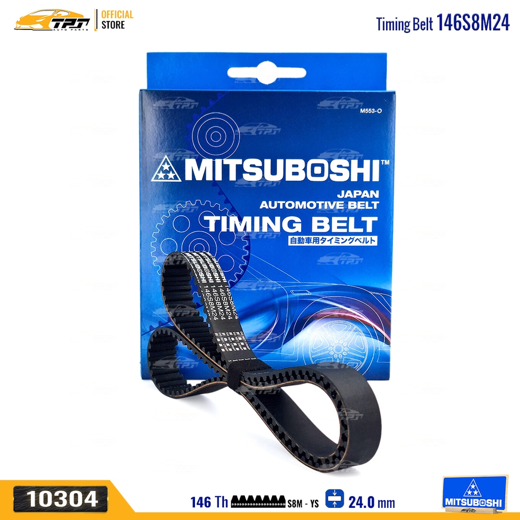 146S8M24 Dây Curoa Cam / Dây Đai Răng Daewoo - Chevrolet Lacetti 1.6 (xe nhập) MITSUBOSHI - Japan