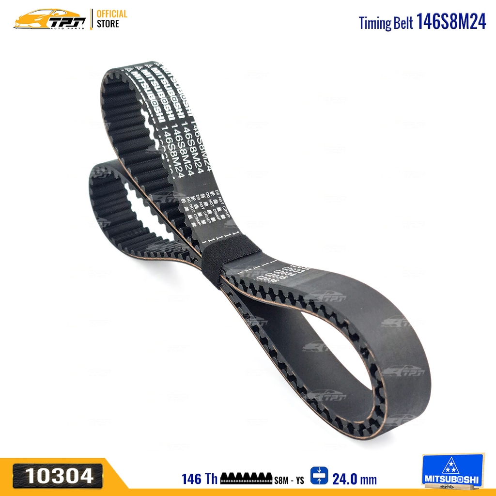 146S8M24 Dây Curoa Cam / Dây Đai Răng Daewoo - Chevrolet Lacetti 1.6 (xe nhập) MITSUBOSHI - Japan
