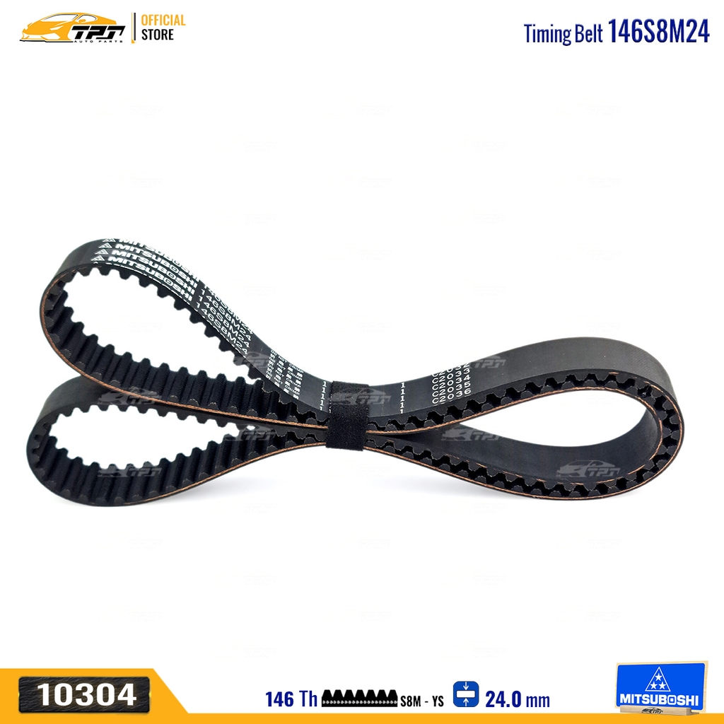 146S8M24 Dây Curoa Cam / Dây Đai Răng Daewoo - Chevrolet Lacetti 1.6 (xe nhập) MITSUBOSHI - Japan