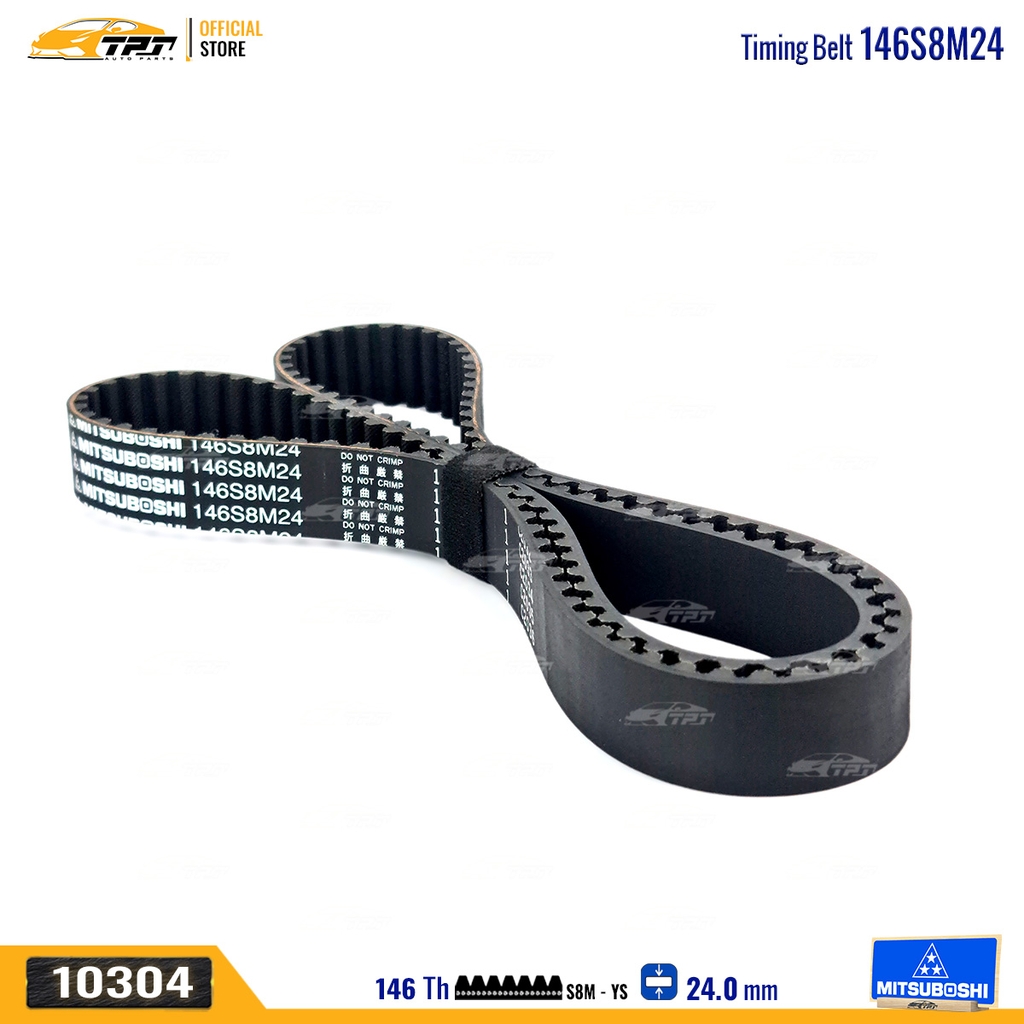 146S8M24 Dây Curoa Cam / Dây Đai Răng Daewoo - Chevrolet Lacetti 1.6 (xe nhập) MITSUBOSHI - Japan