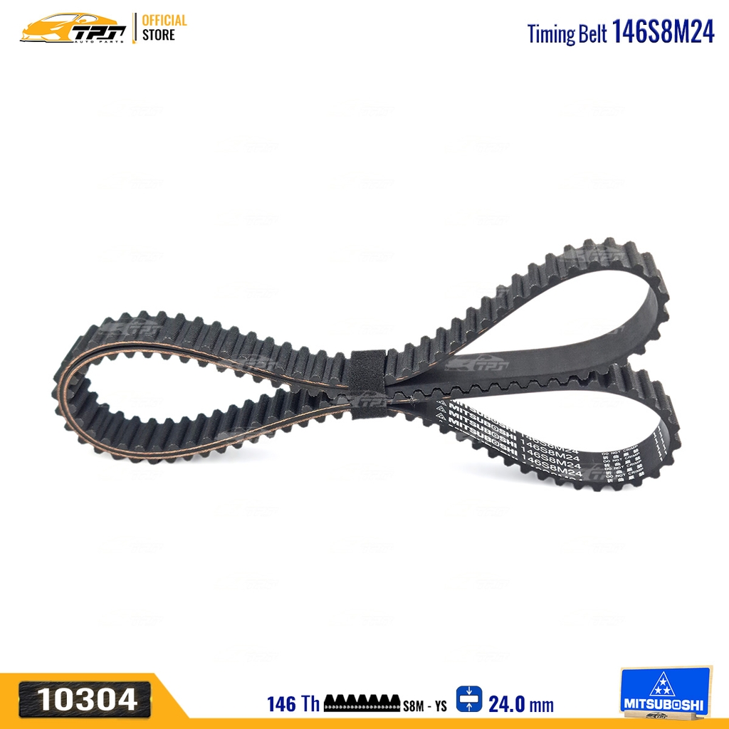 146S8M24 Dây Curoa Cam / Dây Đai Răng Daewoo - Chevrolet Lacetti 1.6 (xe nhập) MITSUBOSHI - Japan