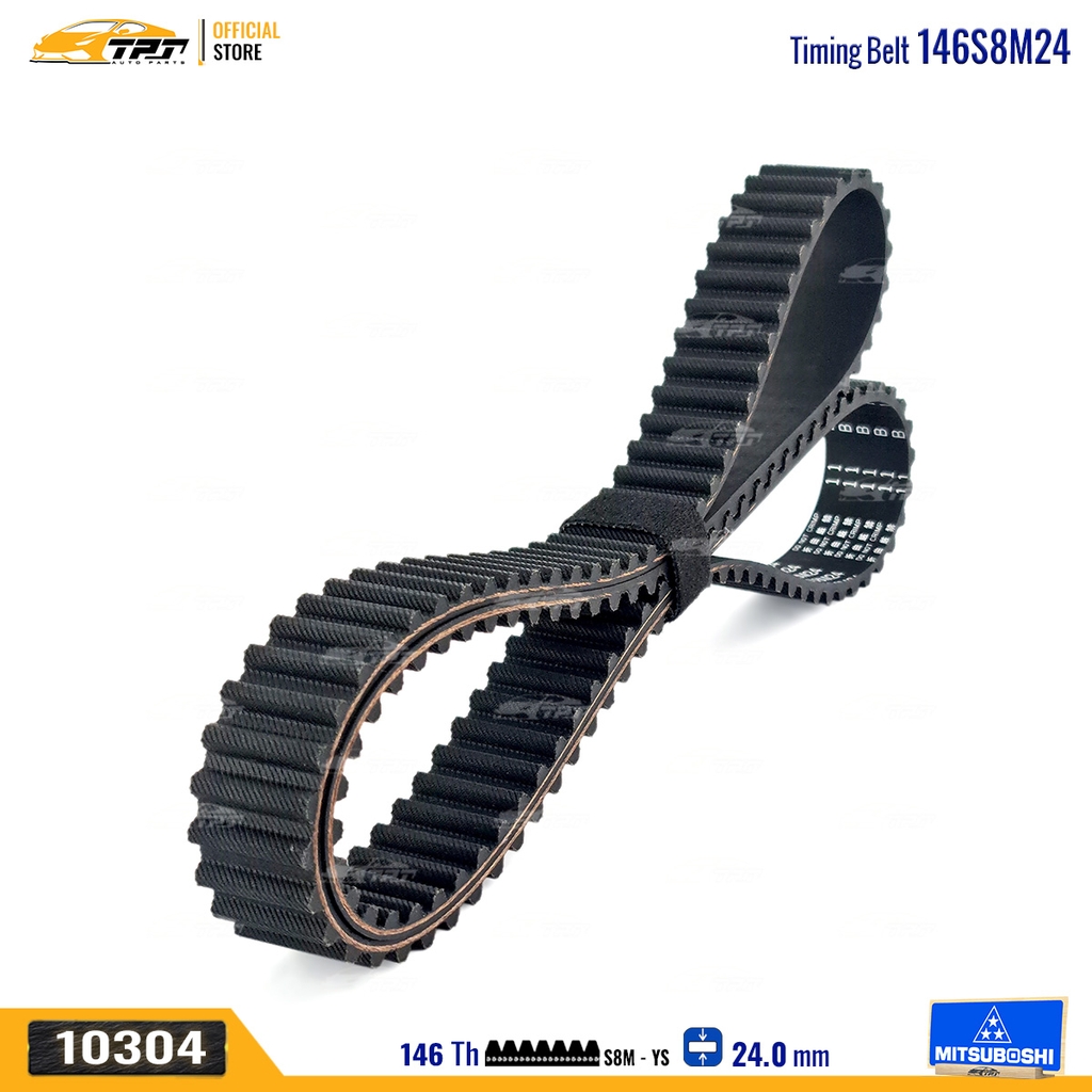 146S8M24 Dây Curoa Cam / Dây Đai Răng Daewoo - Chevrolet Lacetti 1.6 (xe nhập) MITSUBOSHI - Japan