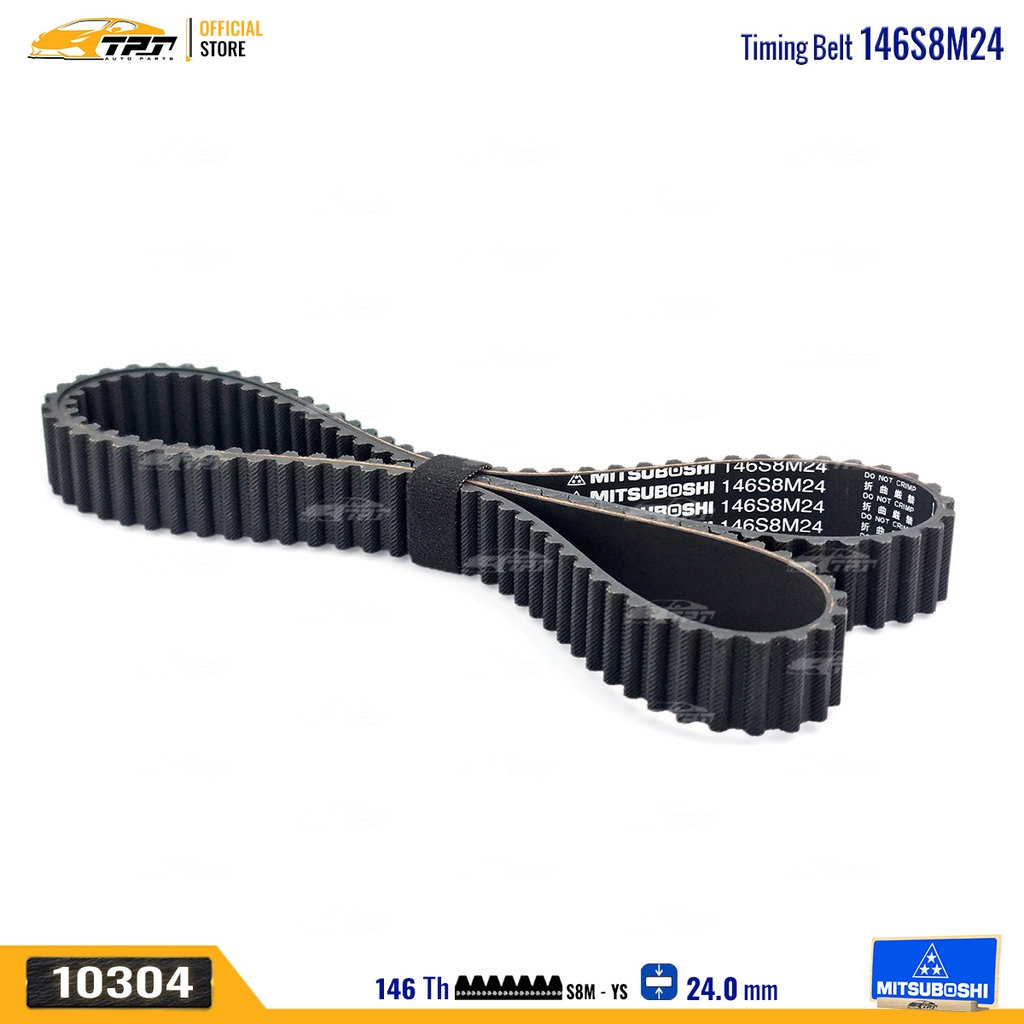 146S8M24 Dây Curoa Cam / Dây Đai Răng Daewoo - Chevrolet Lacetti 1.6 (xe nhập) MITSUBOSHI - Japan