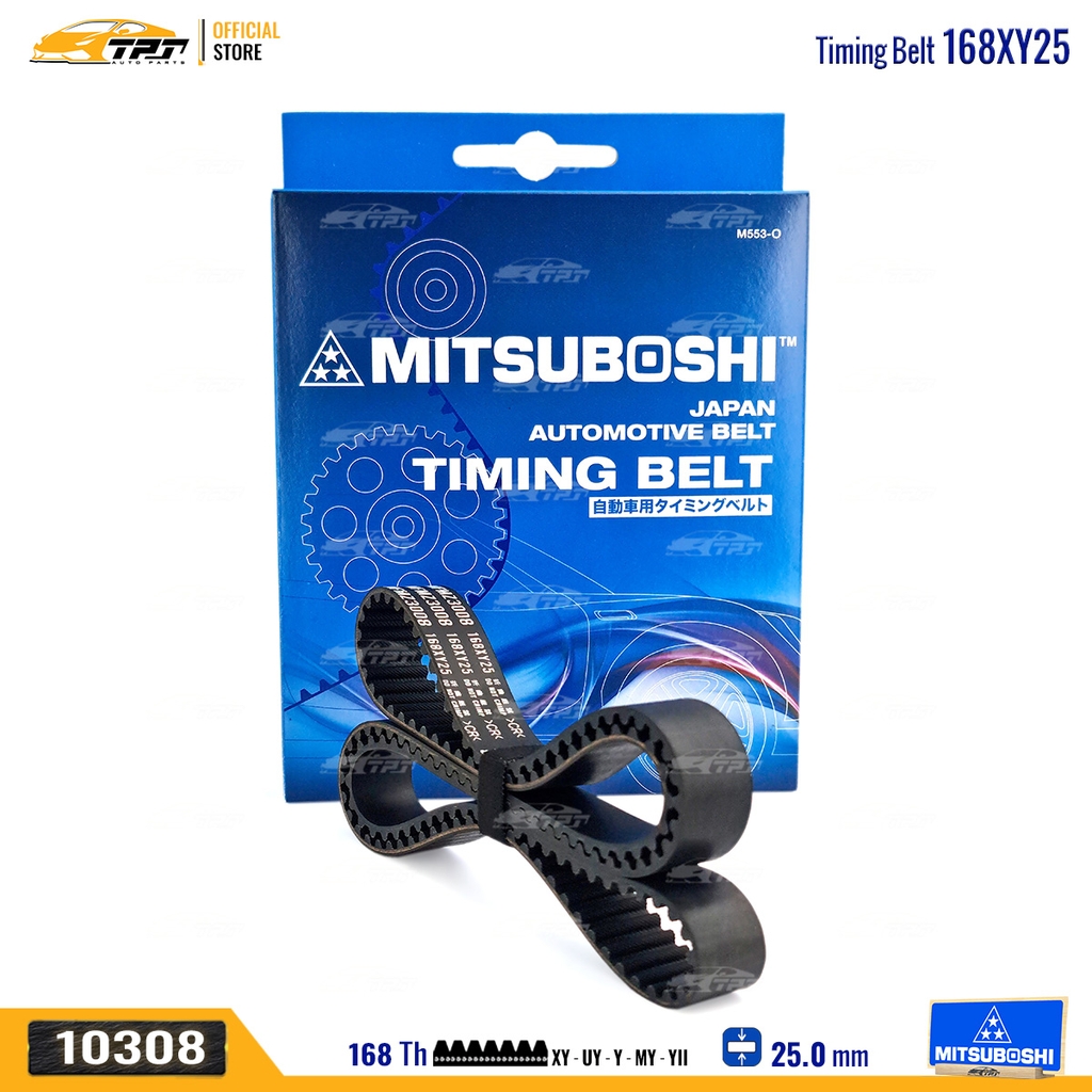 168XY25 Dây Curoa Cam / Dây Đai Răng MITSUBOSHI - Japan