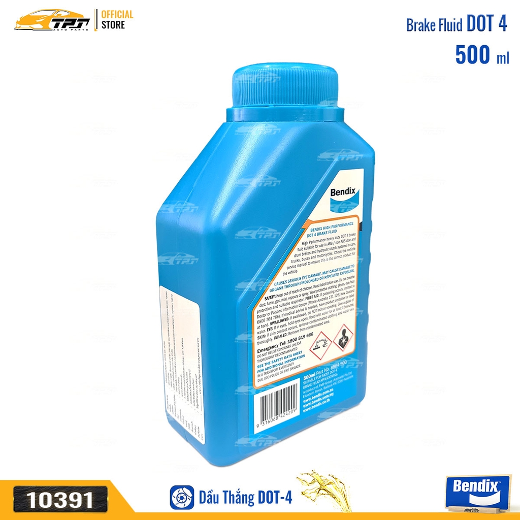 DOT4 Dầu thắng DOT-4 0.5 Lít Bendix - USA