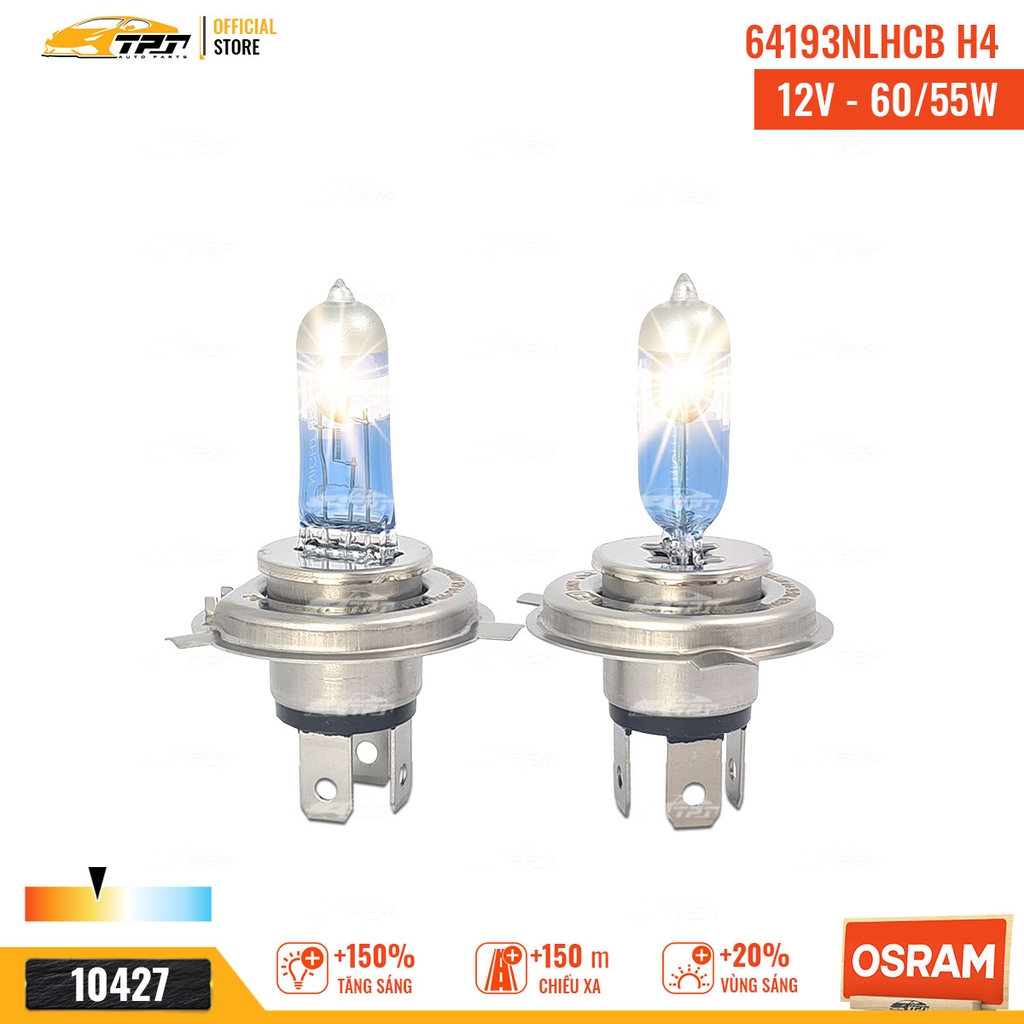 64193NLHCB Bóng Đèn Halogen Tăng Sáng 150% H4 [12V - 55/60W] Hộp = 2c OSRAM - Germany