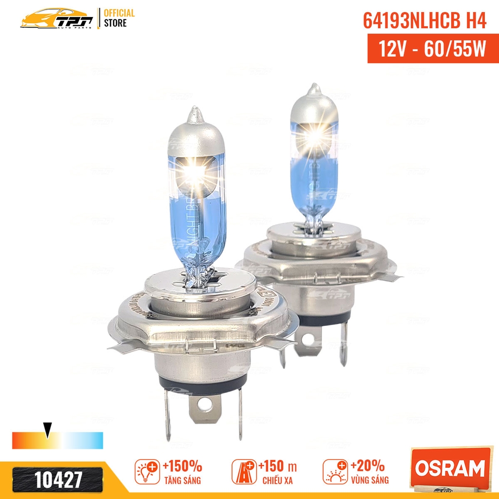 64193NLHCB Bóng Đèn Halogen Tăng Sáng 150% H4 [12V - 55/60W] Hộp = 2c OSRAM - Germany
