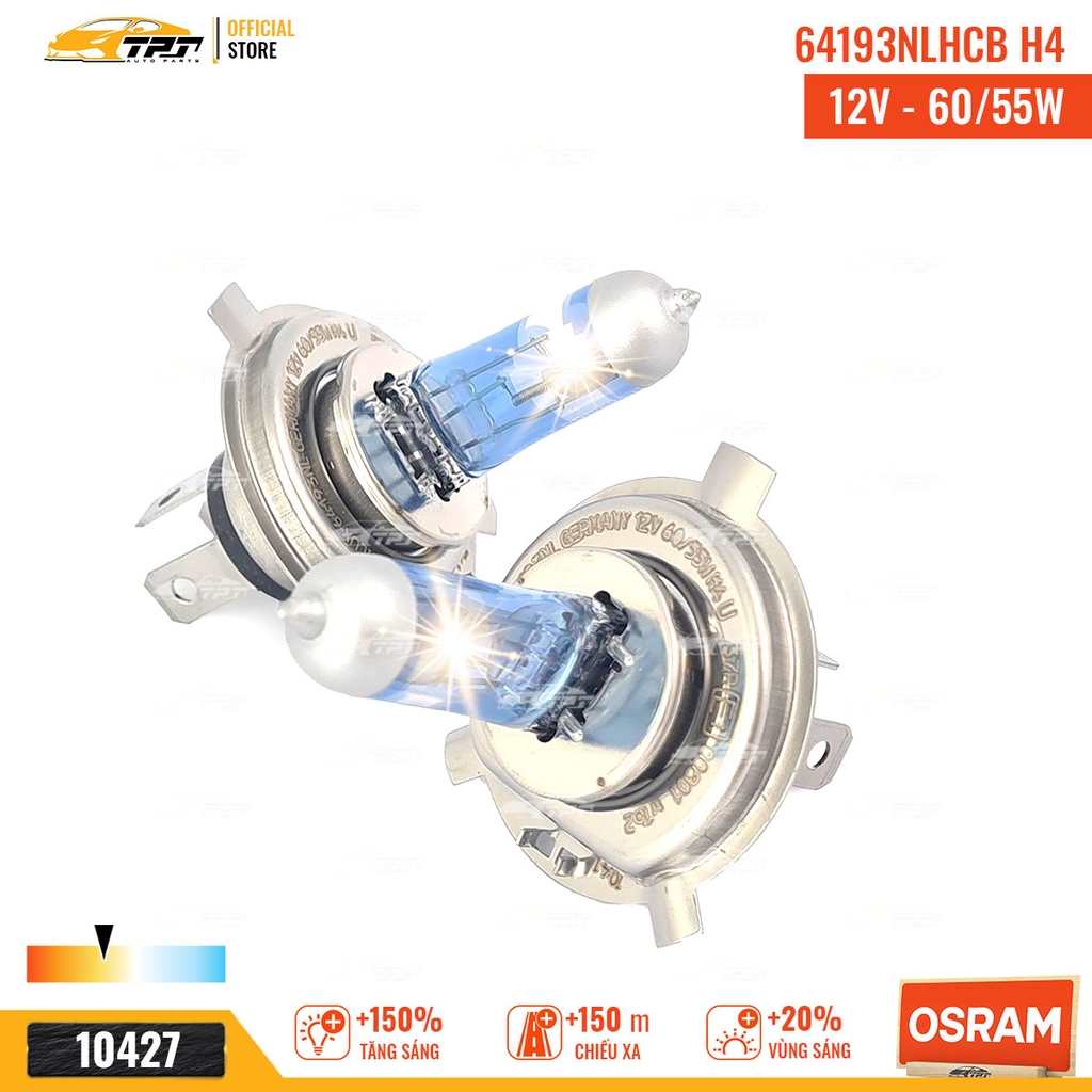 64193NLHCB Bóng Đèn Halogen Tăng Sáng 150% H4 [12V - 55/60W] Hộp = 2c OSRAM - Germany