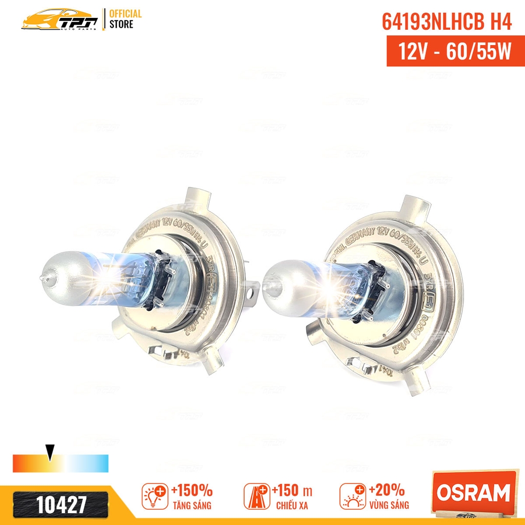 64193NLHCB Bóng Đèn Halogen Tăng Sáng 150% H4 [12V - 55/60W] Hộp = 2c OSRAM - Germany