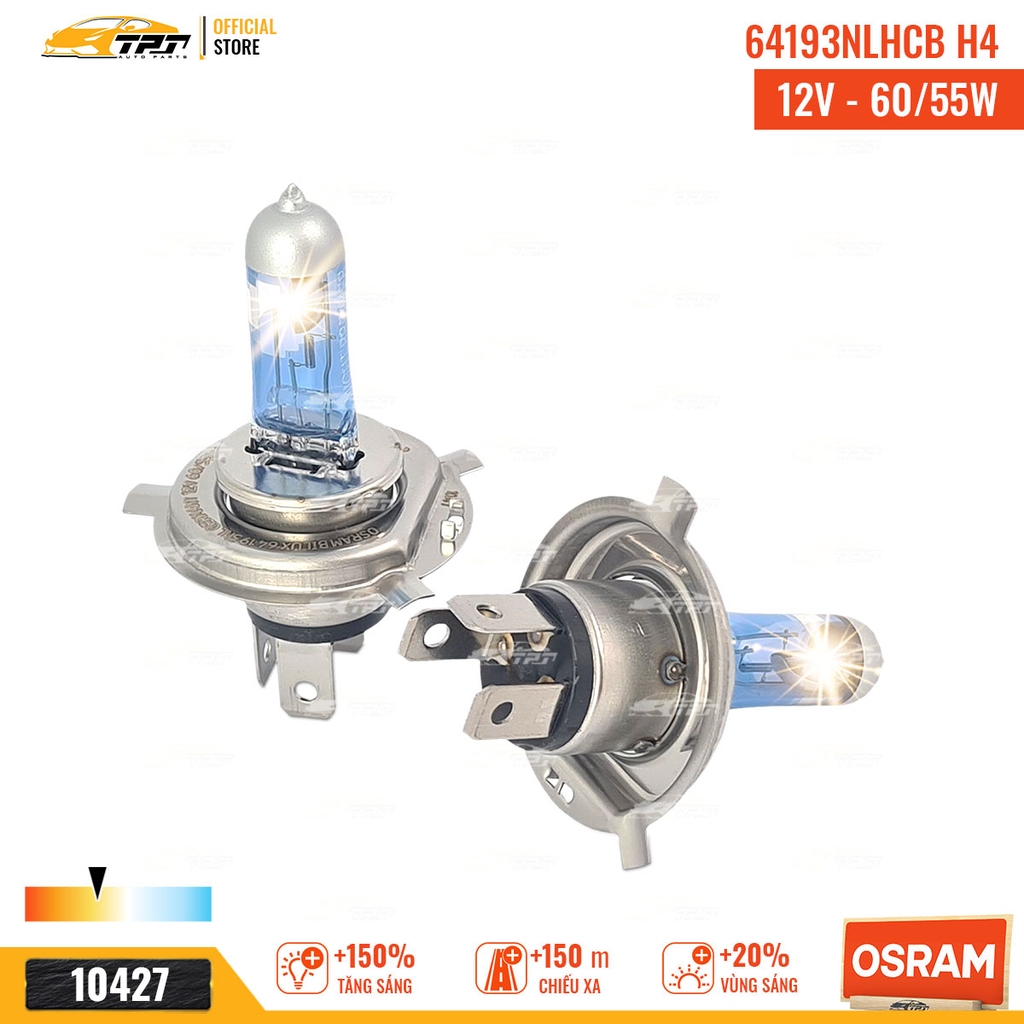 64193NLHCB Bóng Đèn Halogen Tăng Sáng 150% H4 [12V - 55/60W] Hộp = 2c OSRAM - Germany