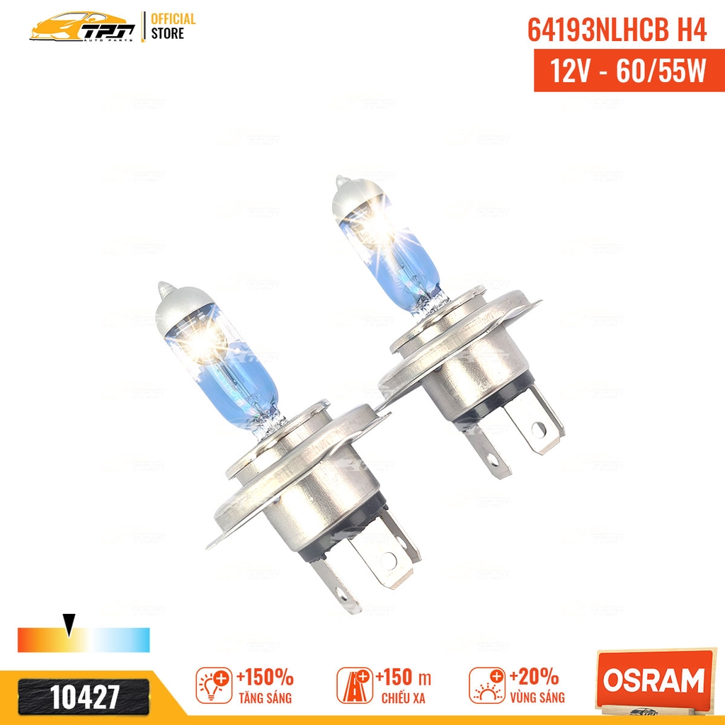 64193NLHCB Bóng Đèn Halogen Tăng Sáng 150% H4 [12V - 55/60W] Hộp = 2c OSRAM - Germany