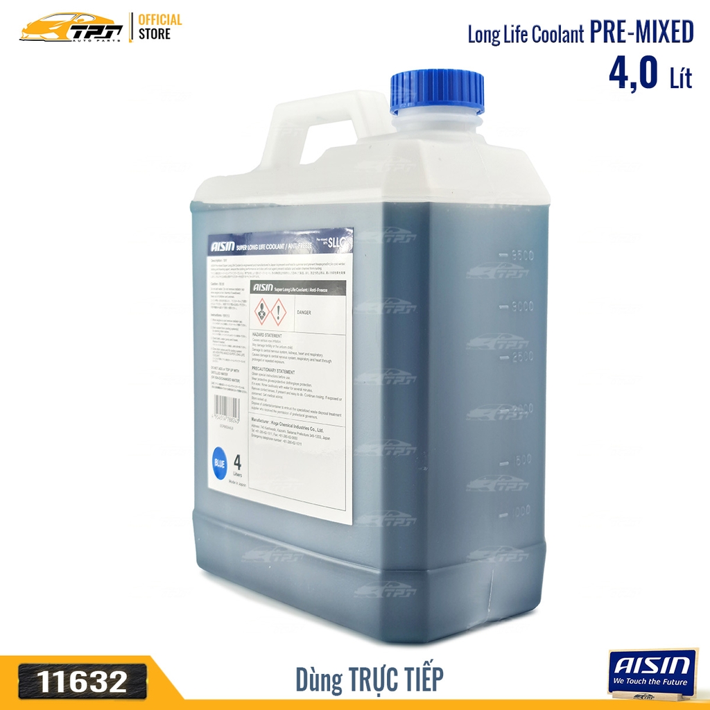 Nước Làm Mát màu LAM - Bình 4 Lít AISIN - Japan