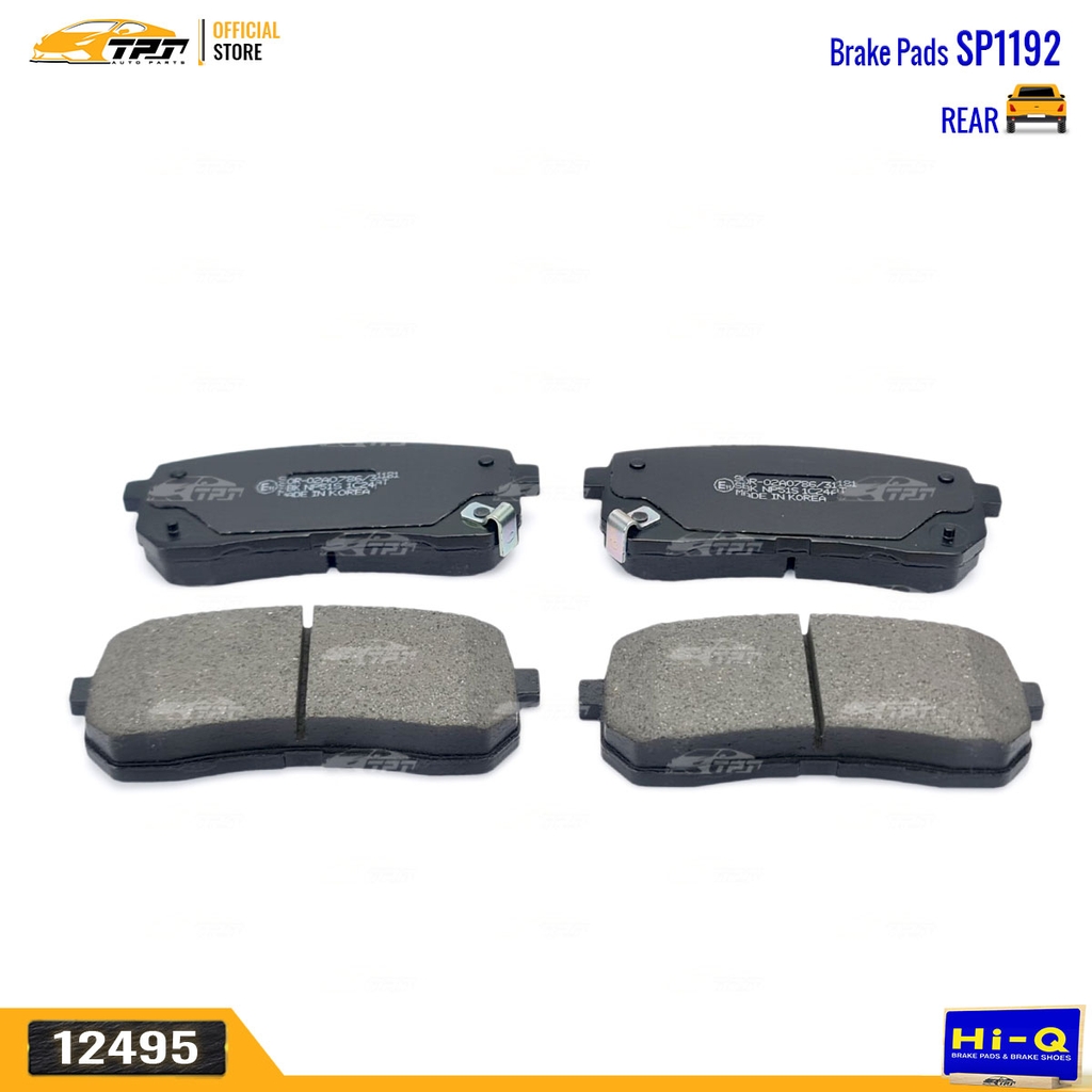 SP1192 Bố Thắng - Má Phanh SAU Hyundai GRAND STAREX 07- Kia SORENTO 14- SEDONA 06-18 CARNIVAL 06-18 Hi-Q Sangsin Korea