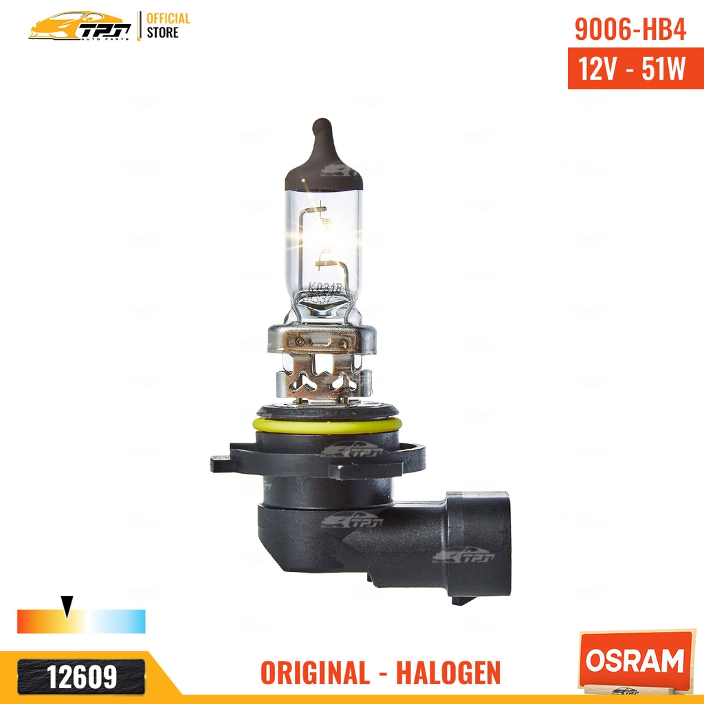 900601B Bóng Đèn Halogen Tiêu Chuẩn HB4 9006 Chân CONG [12V - 55W] Vĩ = 1c OSRAM - Germany