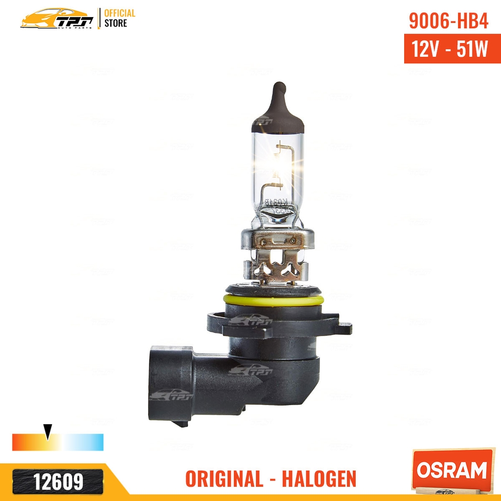 900601B Bóng Đèn Halogen Tiêu Chuẩn HB4 9006 Chân CONG [12V - 55W] Vĩ = 1c OSRAM - Germany